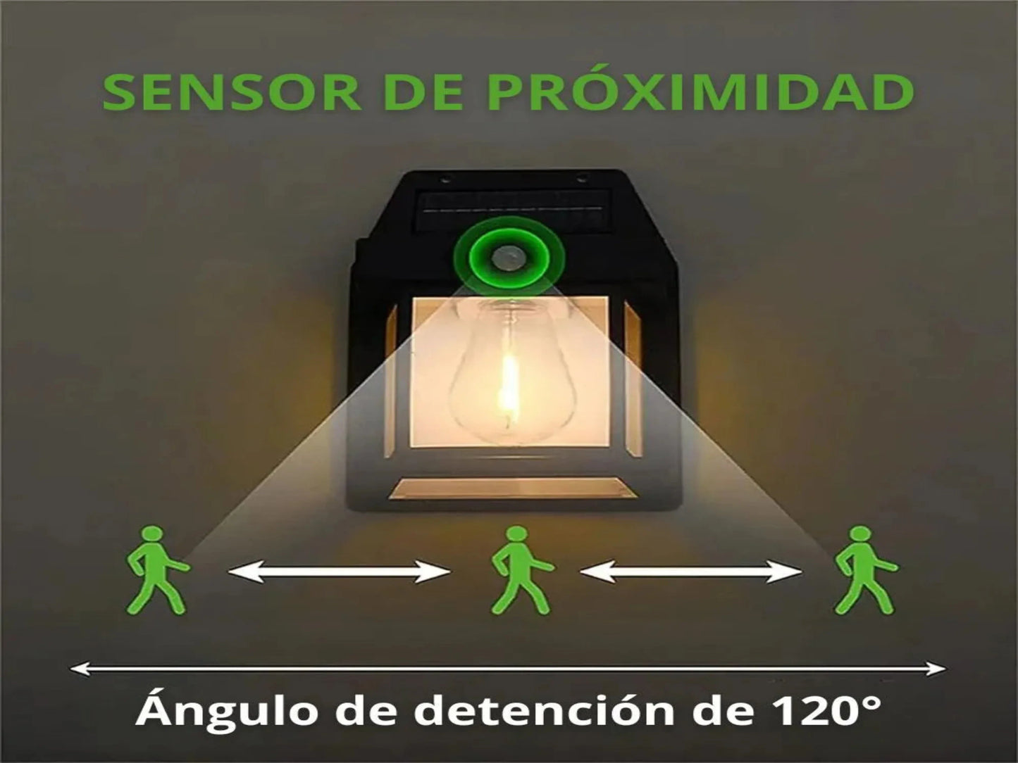 LÁMPARA SOLAR PARA PARED X2