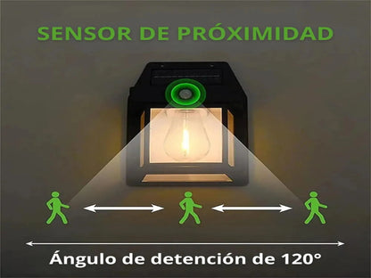 LÁMPARA SOLAR PARA PARED X2