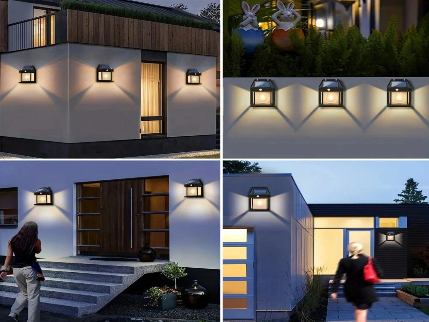 LÁMPARA SOLAR PARA PARED X2