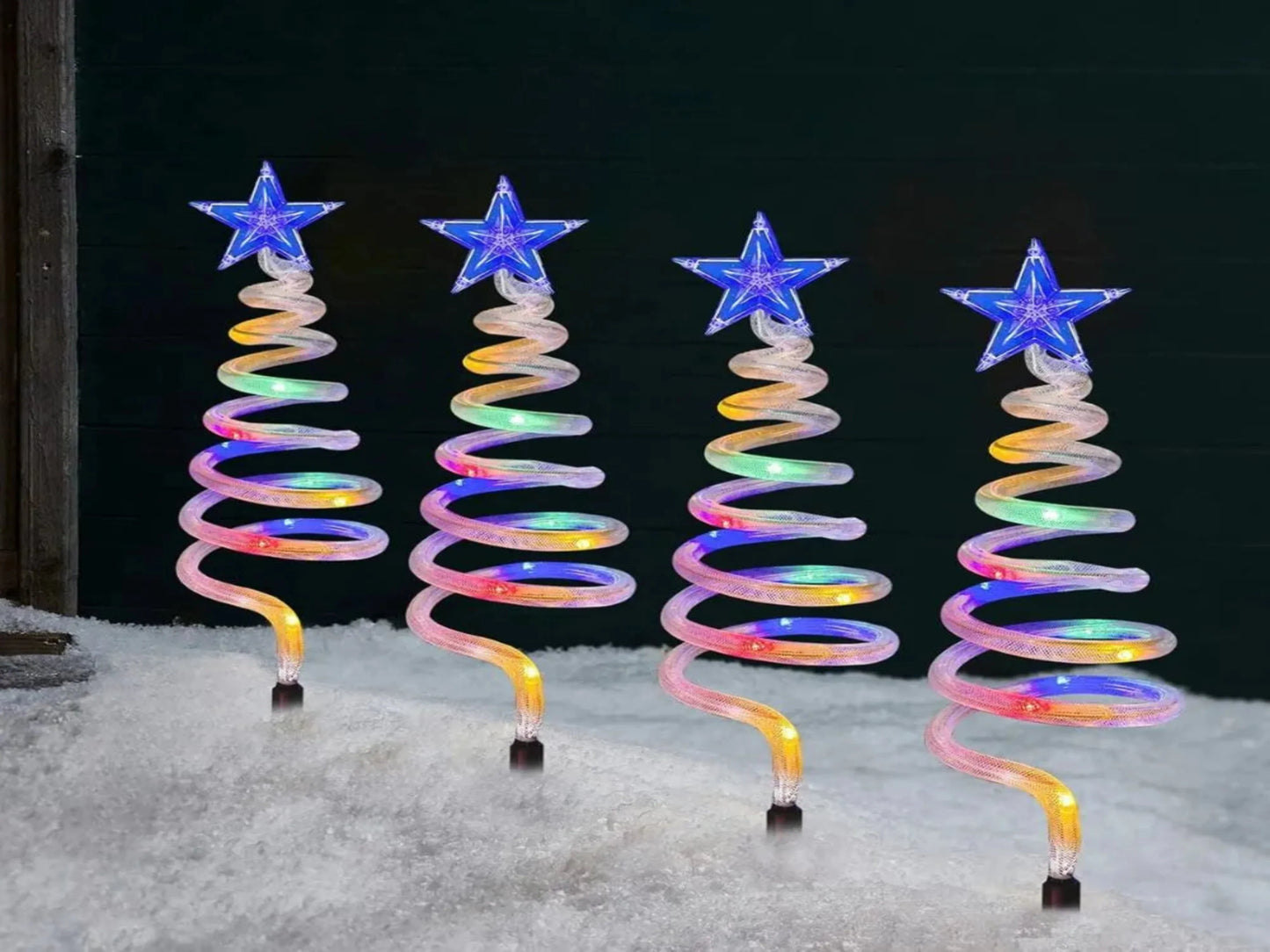 LUCES ESPIRAL DE ÁRBOL DE NAVIDAD