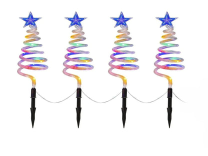 LUCES ESPIRAL DE ÁRBOL DE NAVIDAD