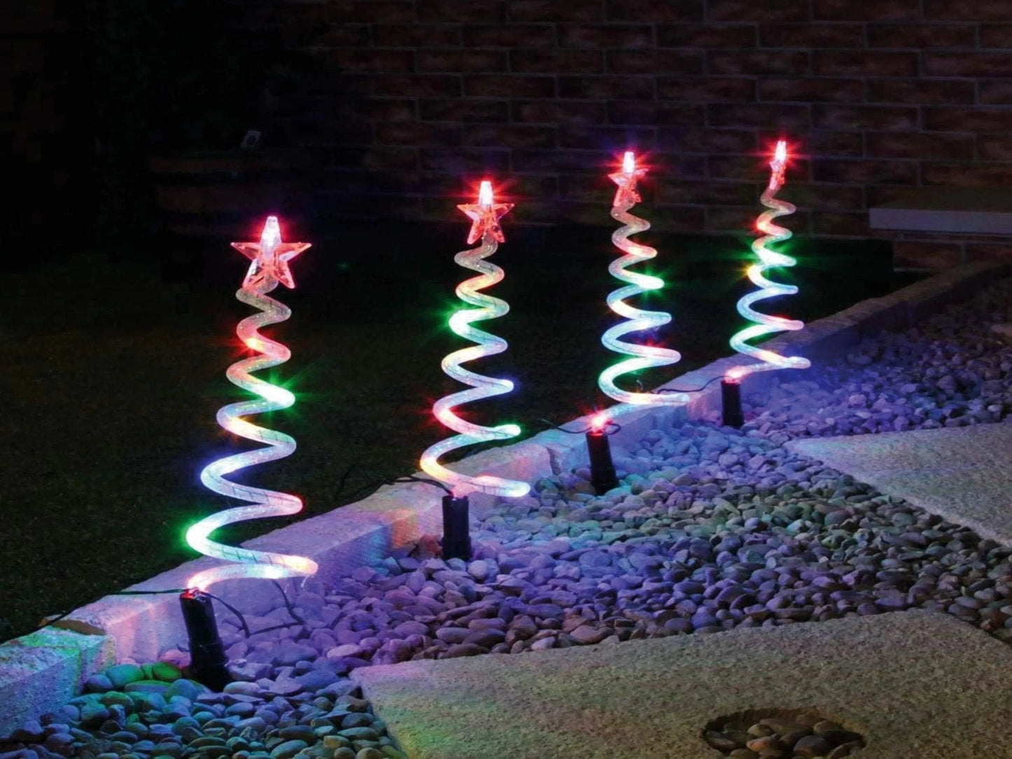 LUCES ESPIRAL DE ÁRBOL DE NAVIDAD