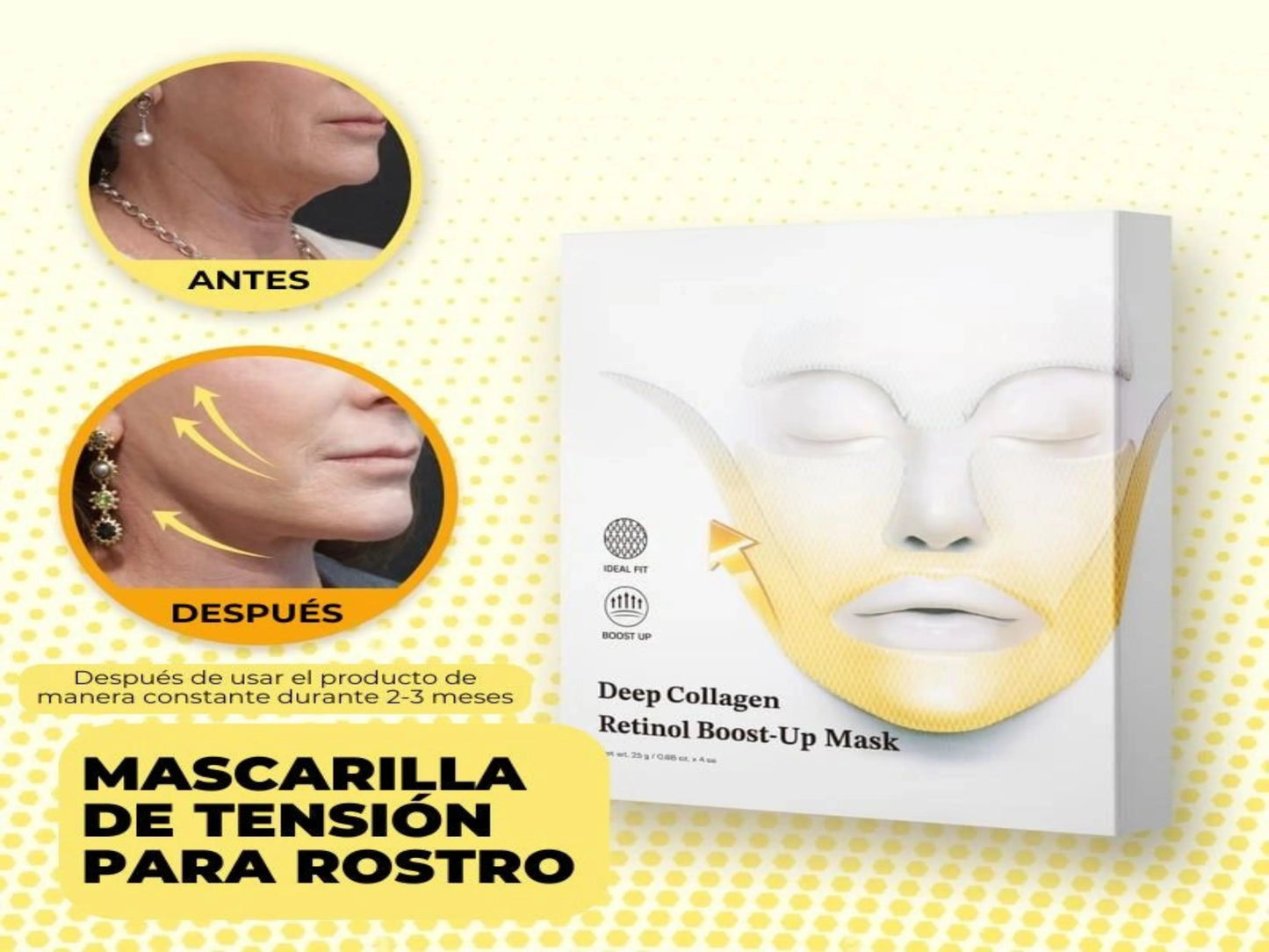 MASCARILLA DE TENSIÓN PARA ROSTRO