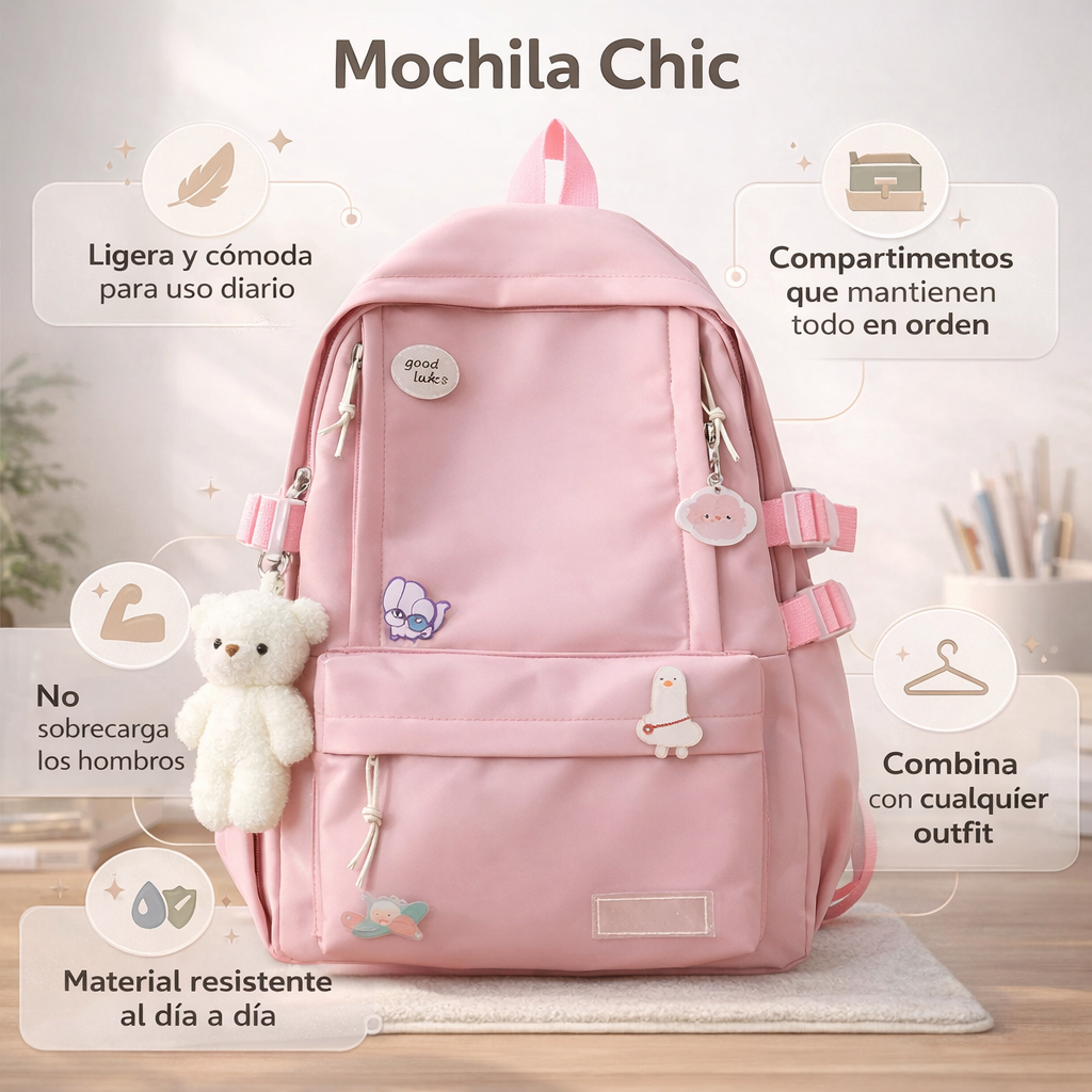 Mochila Chic | Deja de cargar incomodidad todos los días