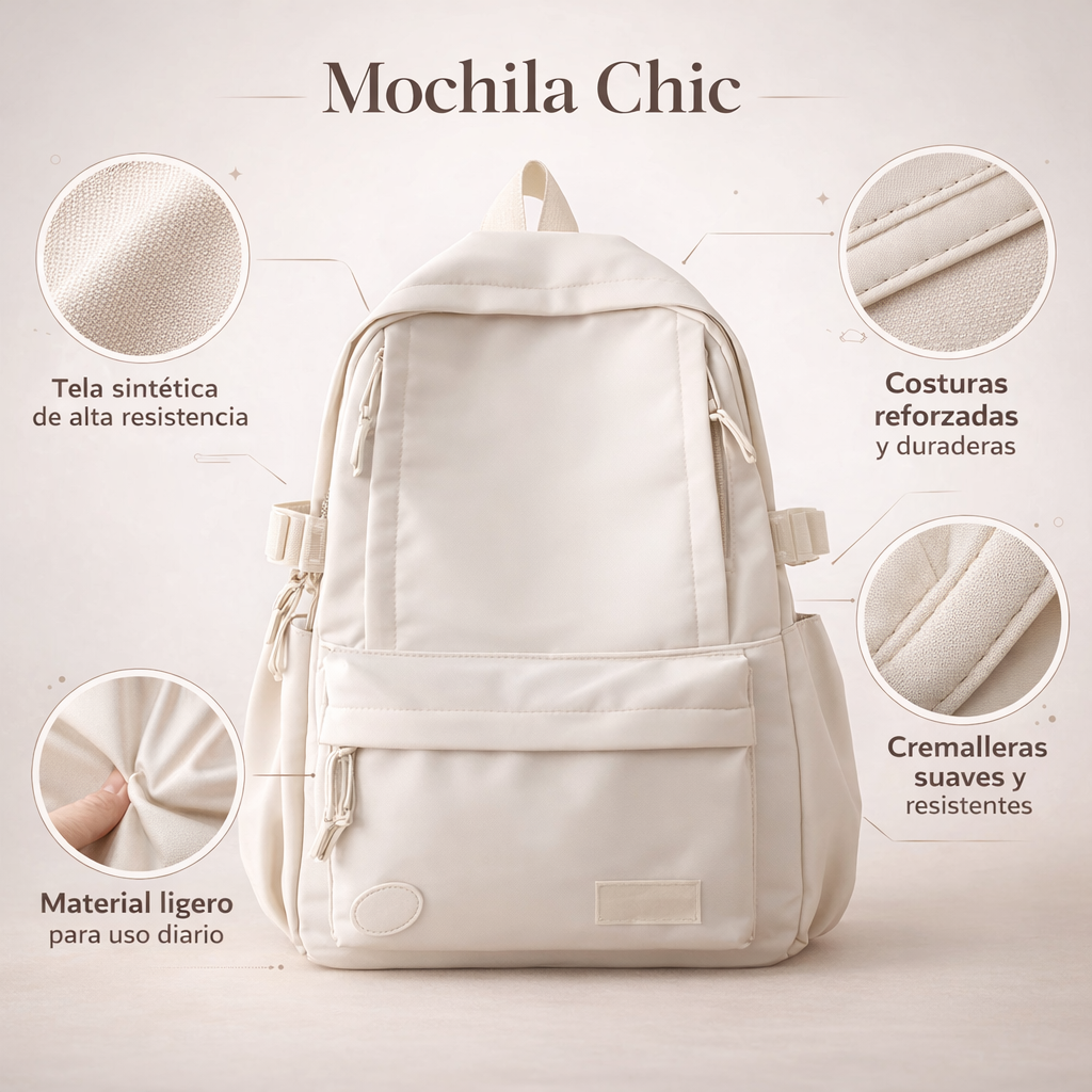Mochila Chic | Deja de cargar incomodidad todos los días