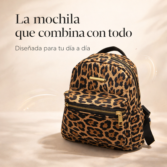 Mochila Leopardo PAGA1 LLEVA 2 UNIDADES