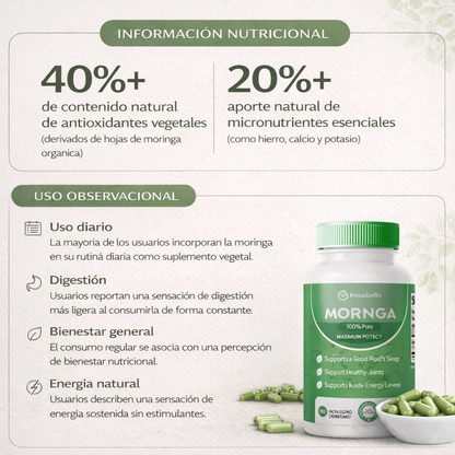 Capsulas de Moringa Orgánico