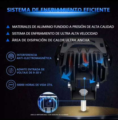 LumiShield X™ | Protección y visibilidad extrema. (Pack De 2 Luces)