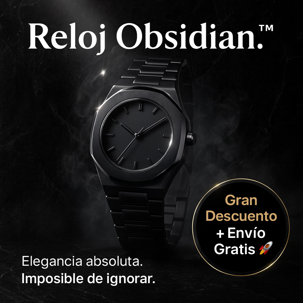 Reloj Obsidian™ | El poder de la elegancia en tu muñeca