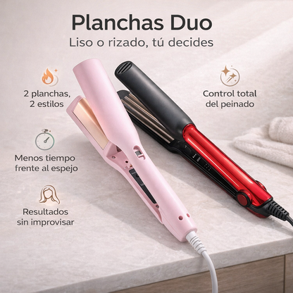 Planchas Duo | El peinado que necesitas, justo cuando lo necesitas | 2X1