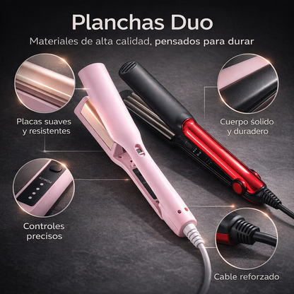 Planchas Duo | El peinado que necesitas, justo cuando lo necesitas | 2X1