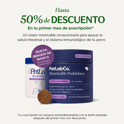 Conoce el primer probiótico masticable suave para perros clínicamente estudiado