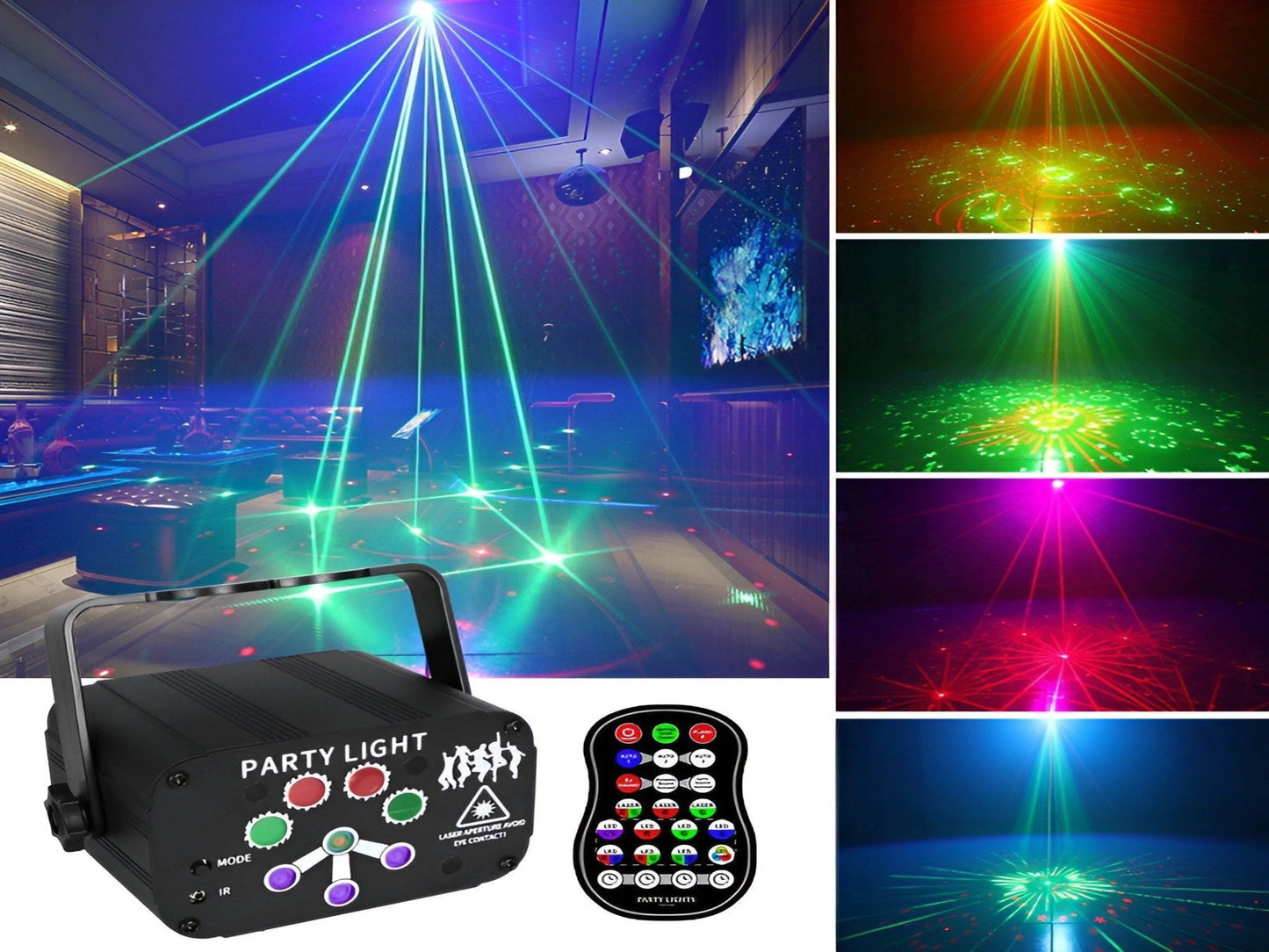 PROYECTOR DE LUZ LED PARA FIESTAS
