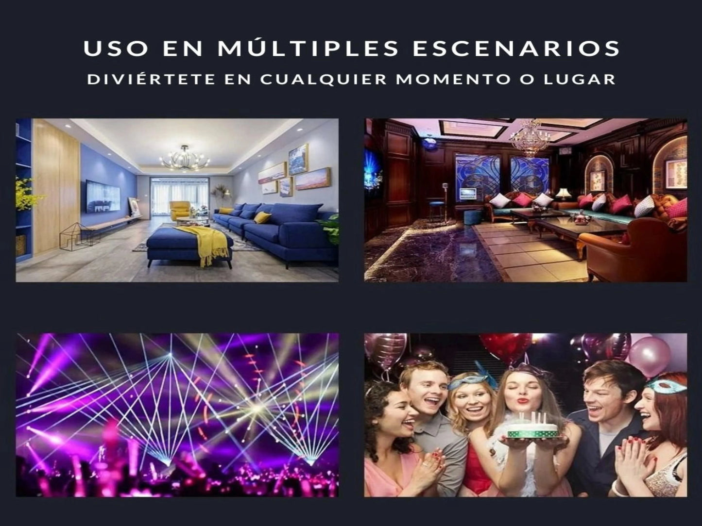 PROYECTOR DE LUZ LED PARA FIESTAS
