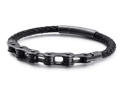 PULSERA TRENZADA DE CADENA DE BICICLETA