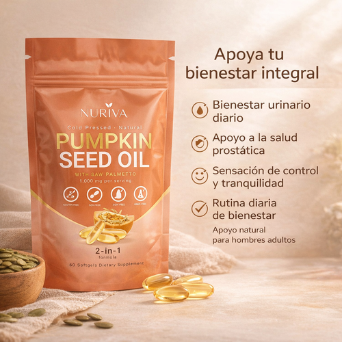 Pumpkin Seed Oil – Suplemento de Aceite de Semilla de Calabaza