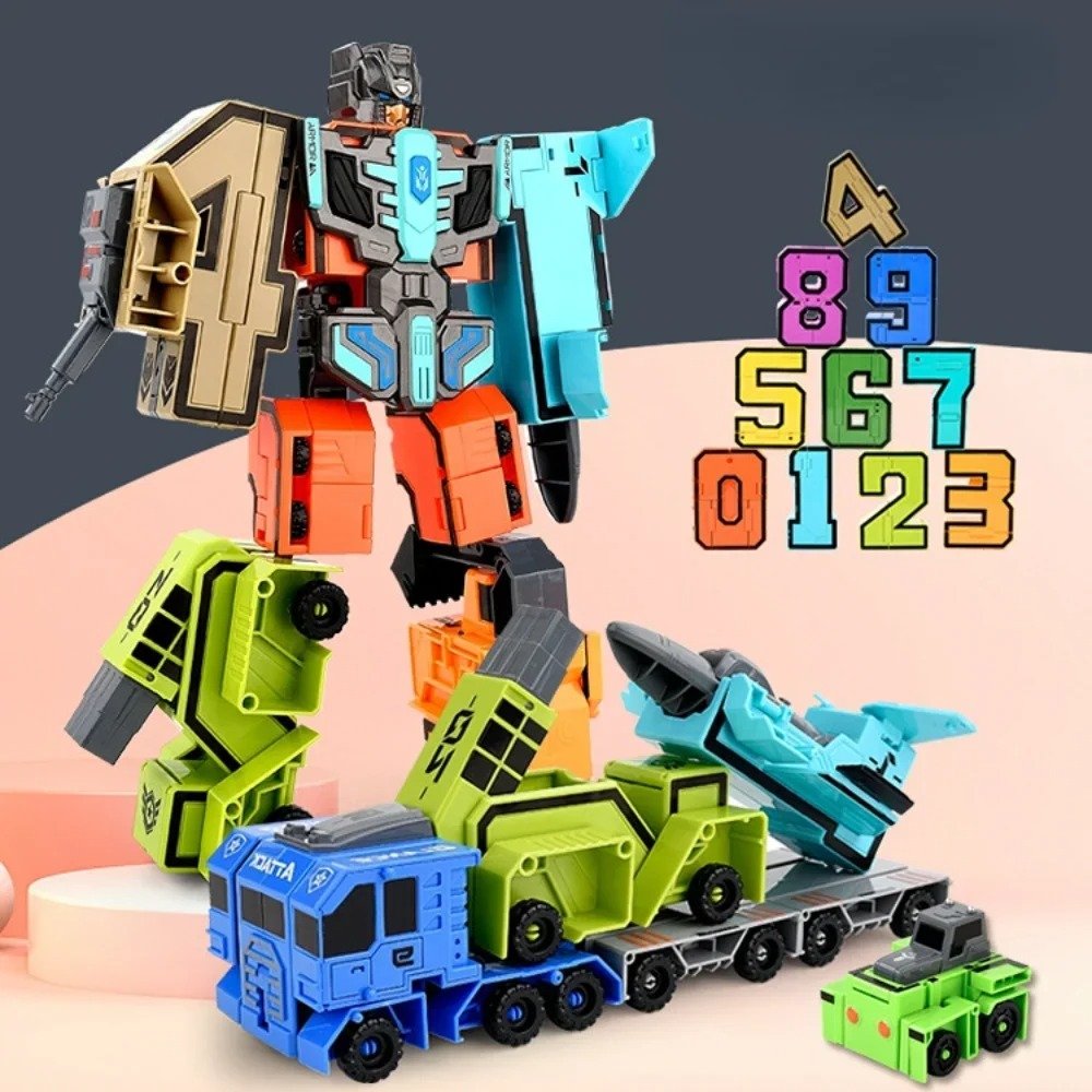 SET NUMEROS ROBOT TRANSFORMER