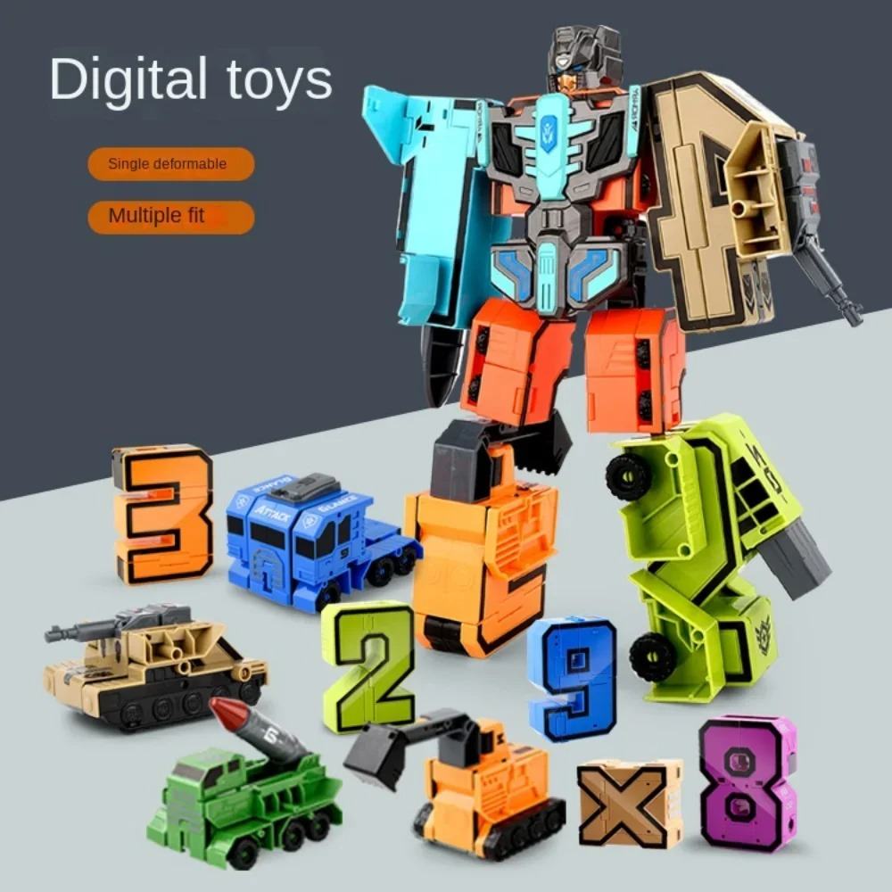 SET NUMEROS ROBOT TRANSFORMER