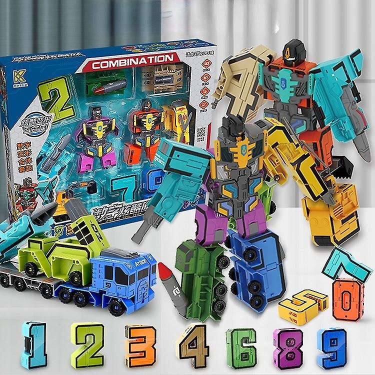 SET NUMEROS ROBOT TRANSFORMER