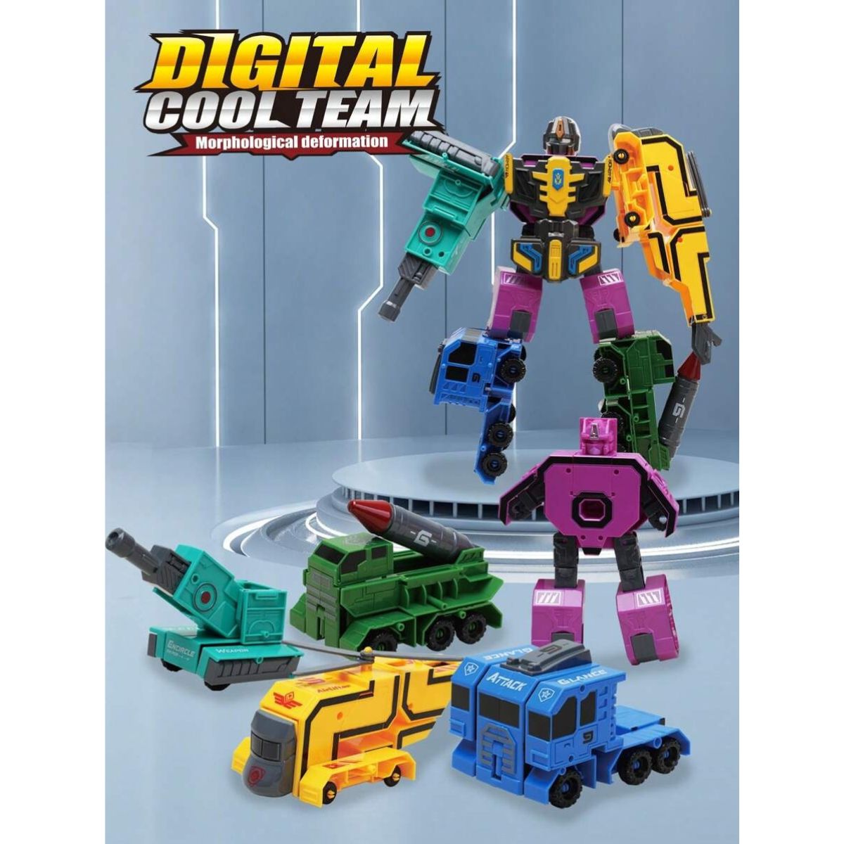 SET NUMEROS ROBOT TRANSFORMER