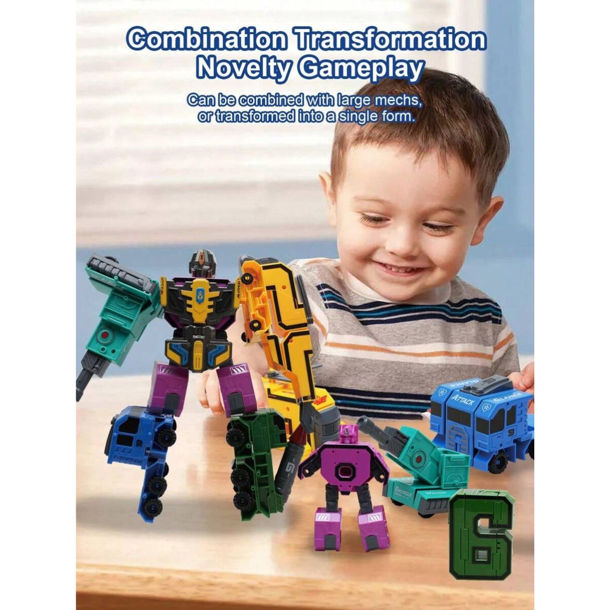 SET NUMEROS ROBOT TRANSFORMER