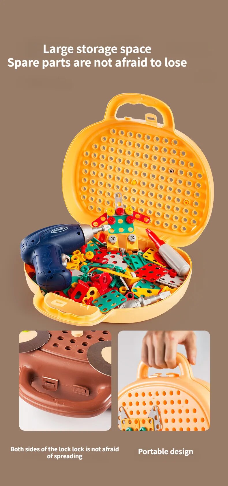 CAJA DE HERRAMIENTAS DE JUGUETE