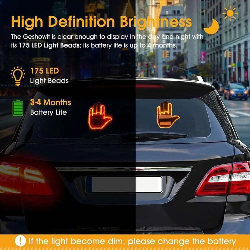 SEÑAL DE LUZ LED PARA CARRO