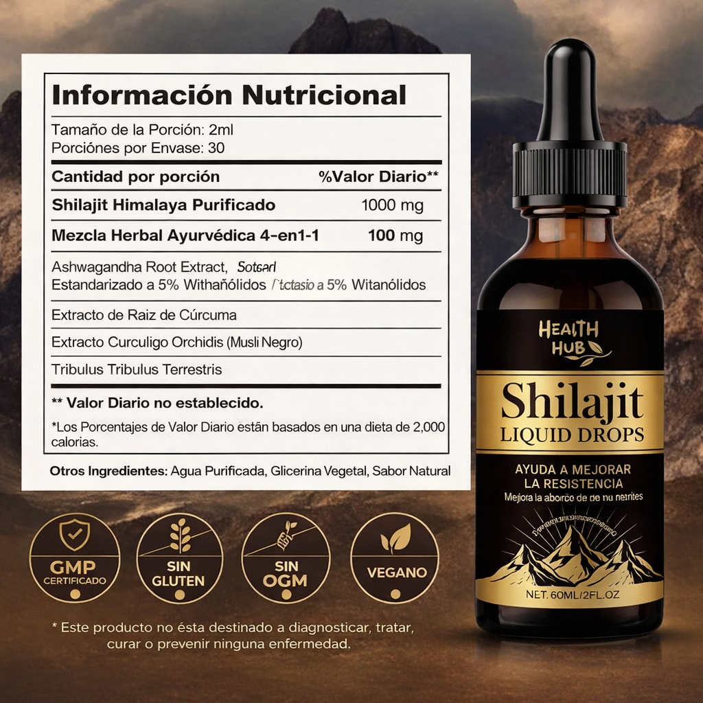 Gotas de Shilajit - Despierta tu Libido