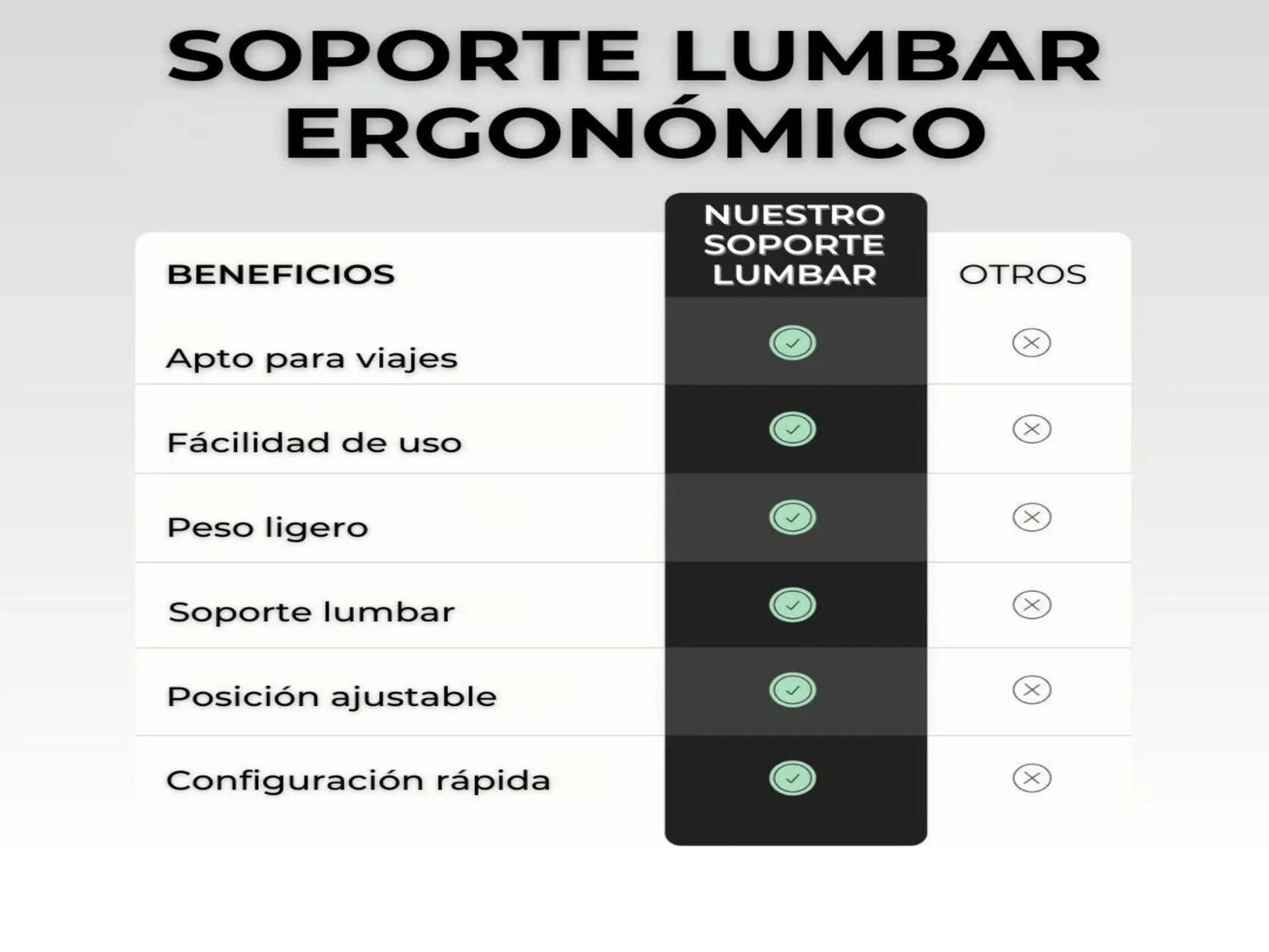 SOPORTE LUMBAR ERGONÓMICO