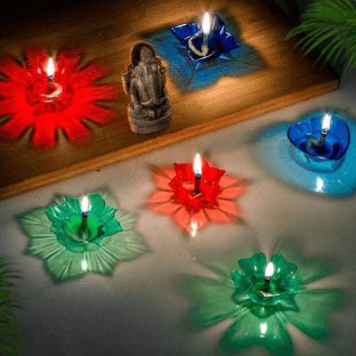 SOPORTE PARA VELAS REFLECTANTE