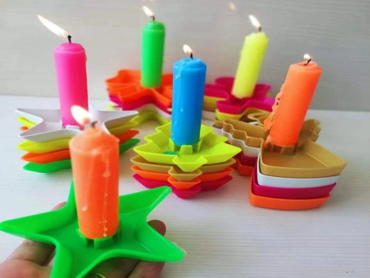 SOPORTES PARA VELAS (PAQUETE X6 UNDS)