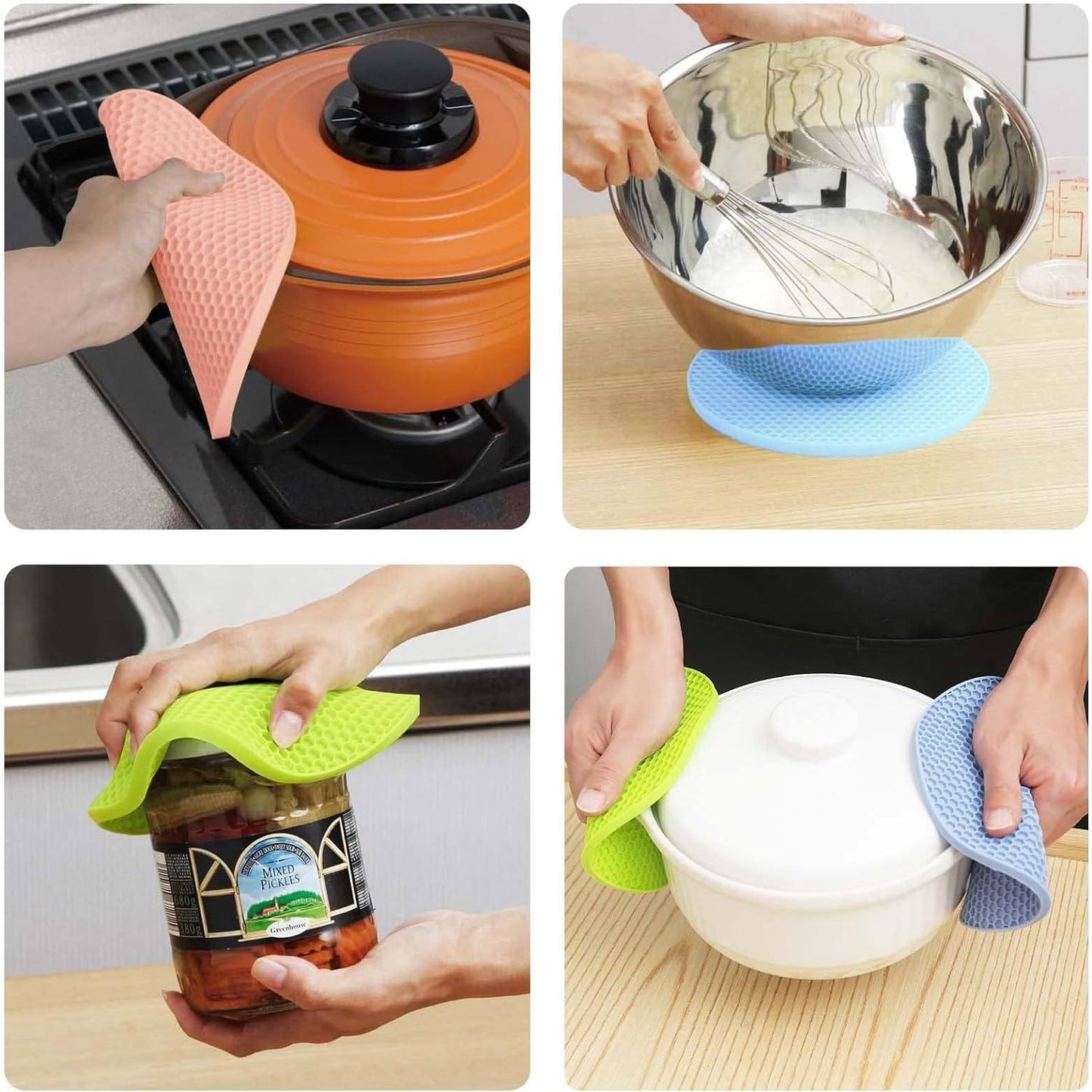 TAPETES DE SILICONA PARA COCINA X 4