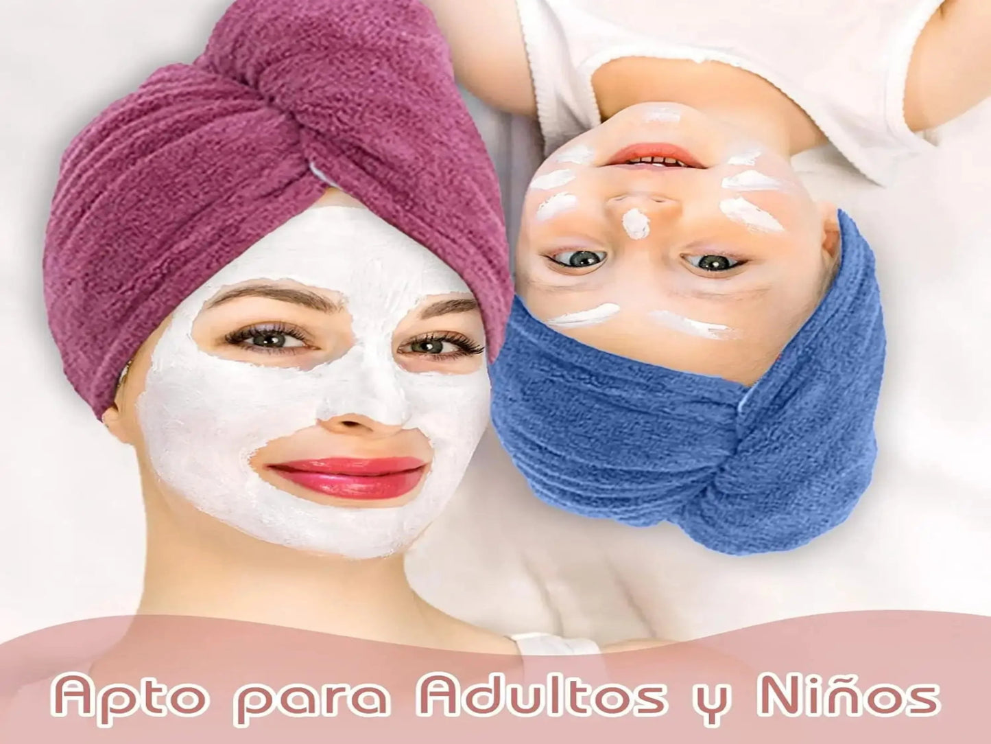 TOALLA PARA CABELLO X 2
