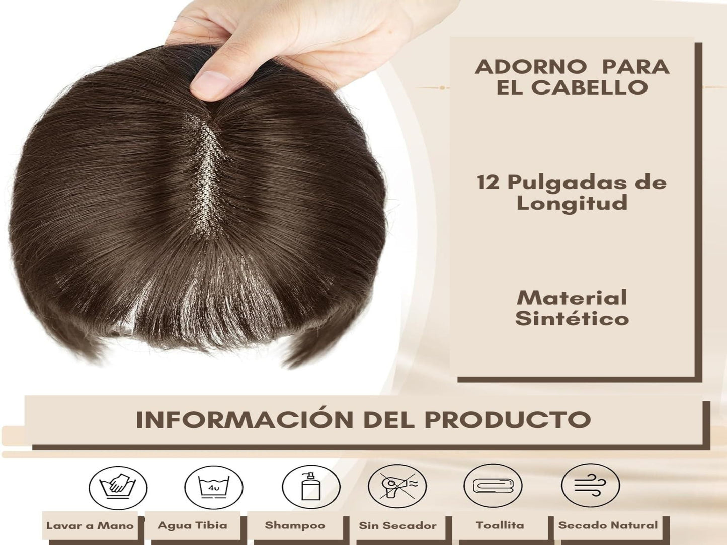 TOPPERS DE PELO SINTÉTICO