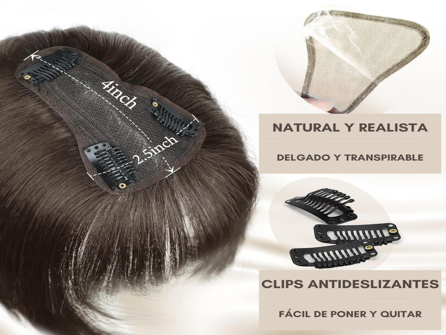 TOPPERS DE PELO SINTÉTICO