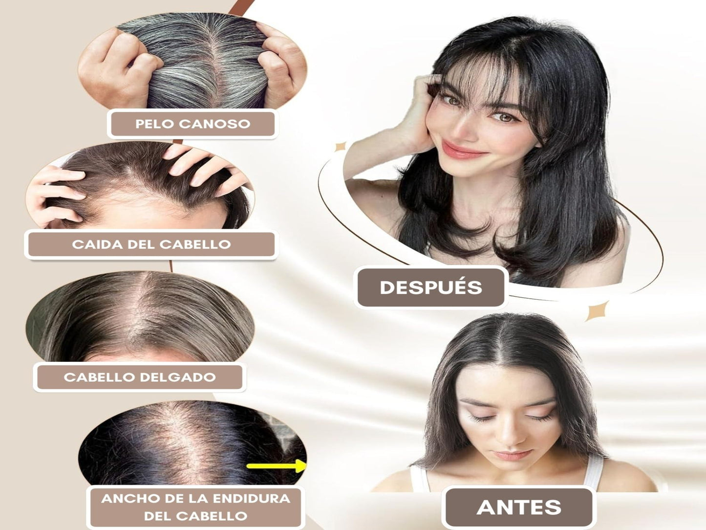 TOPPERS DE PELO SINTÉTICO