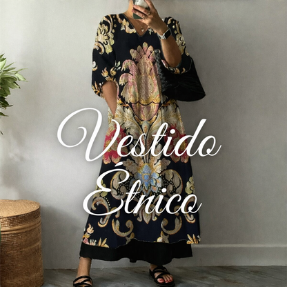 Vestido Vintage Étnico