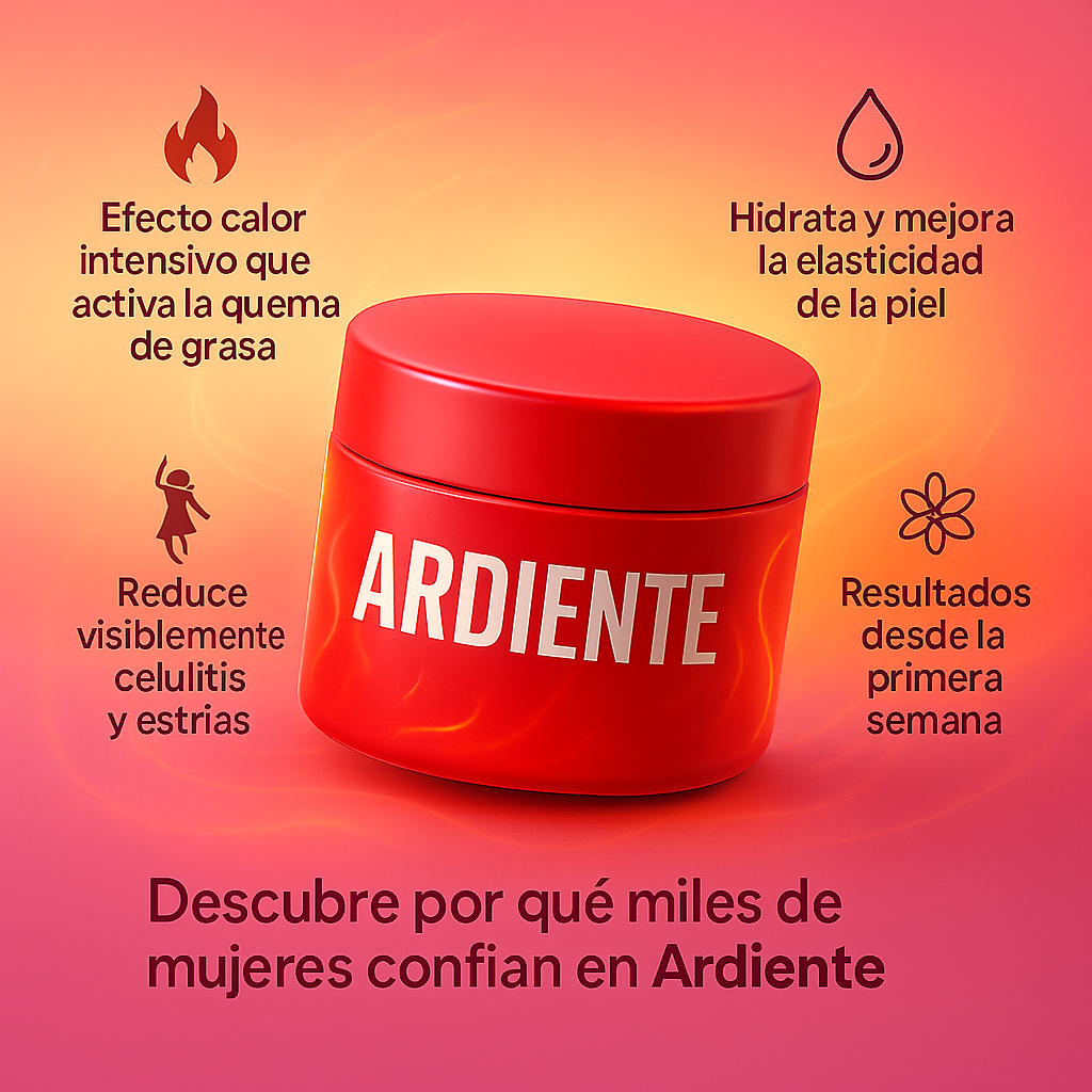 Ardiente - Crema Reductora, reductora y eliminadora de estrias