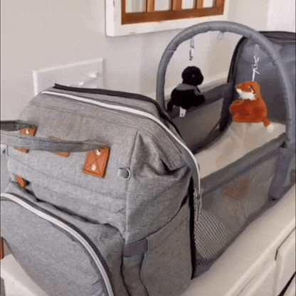 Mochila para bebes con cambiadora para pañales