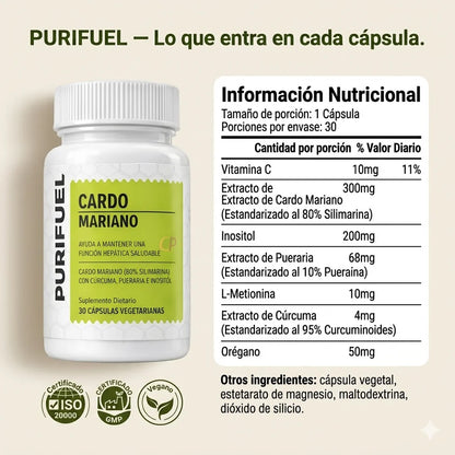 Purifuel™ Desintoxicación del Hígado y Limpieza de Colon