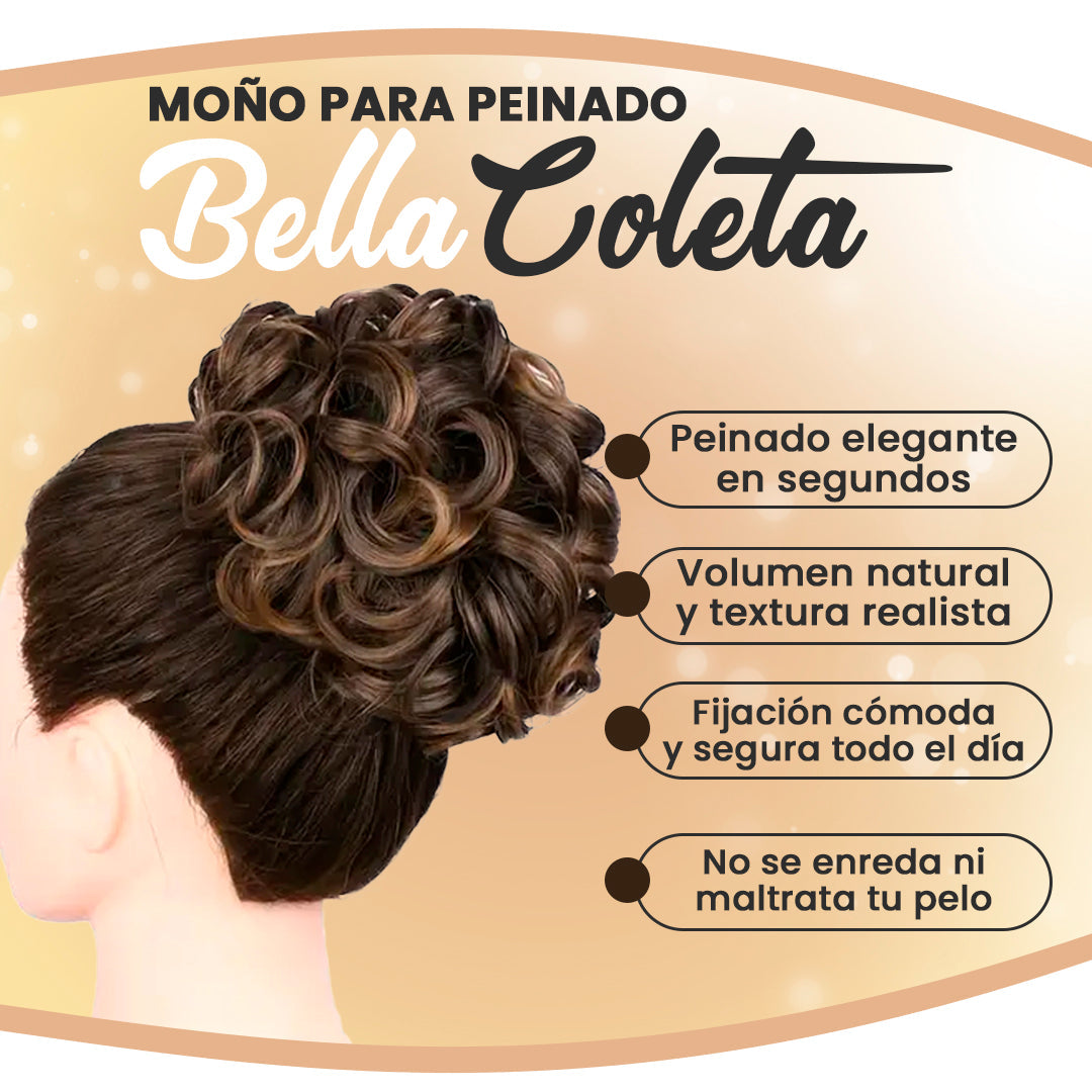 BELLA COLETA | MOÑO PARA PEINADO ELEGANTE