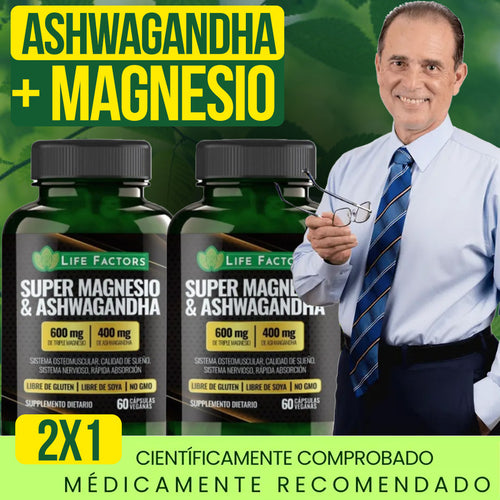 Ashwagandha + Magnesio –  Promo 2x1