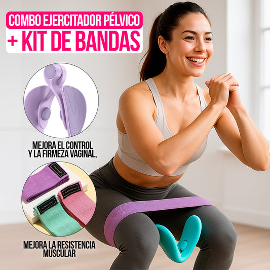 Combo Ejercitador Pélvico + Kit de Bandas