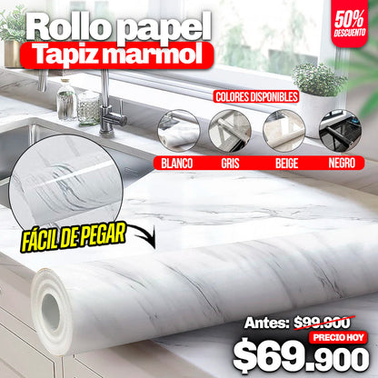 ROLLO PAPEL TAPIZ DE MARMOL (5M)