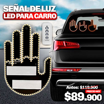 SEÑAL DE LUZ LED PARA CARRO